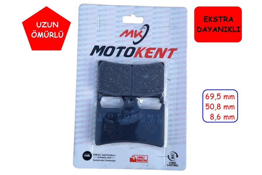 &Ouml;N FREN DİSK BALATASI FA380 MTK YAMAHA FAZER 8 - MT-01(05-06) -YZF R1(15-18) - YZF R6(05-18)-FAZER 8