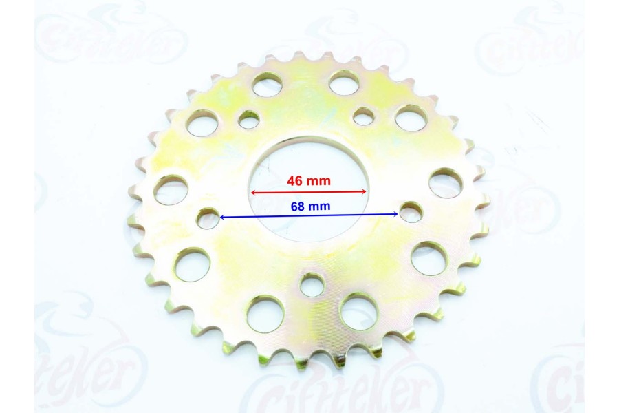 HERO PUCH ARKA DİŞLİ 415-33T İÇ 46 mm VİTESLİ ÖM