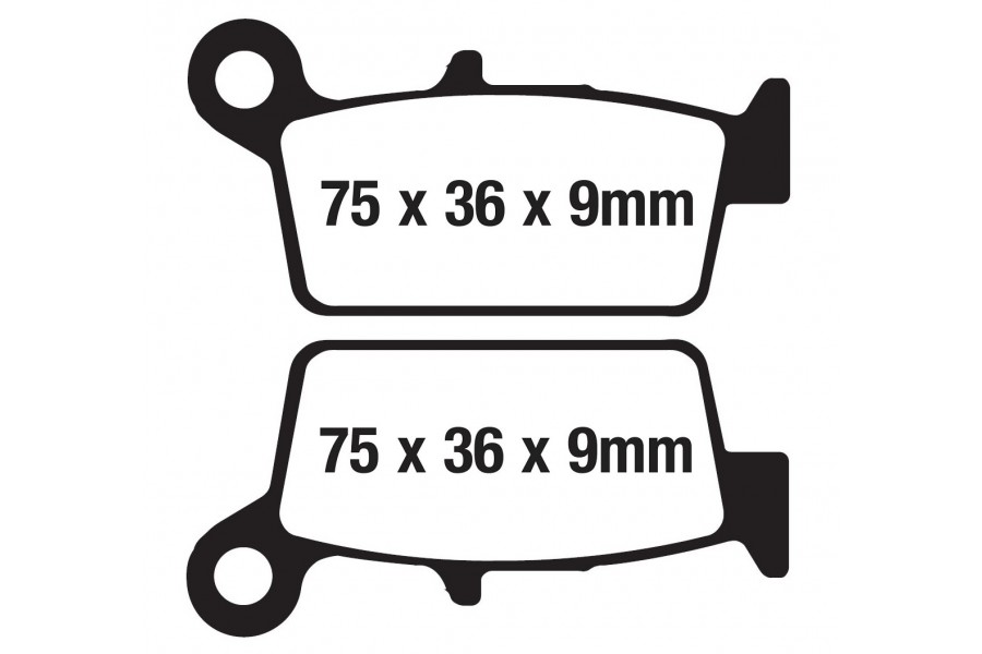 ARKA FREN DİSK BALATASI FA131 YAMAHA WR 400-426 F-HONDA NX 4 FALCON-KAWASAKİ KLX 250