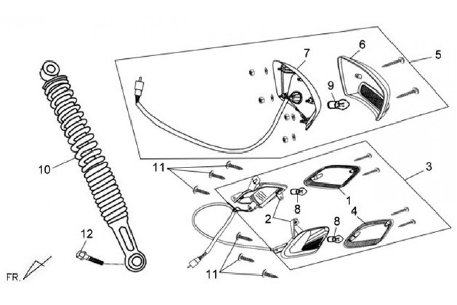 SYM FİDLE 2 125 S ARKA SINYAL SAG SOL