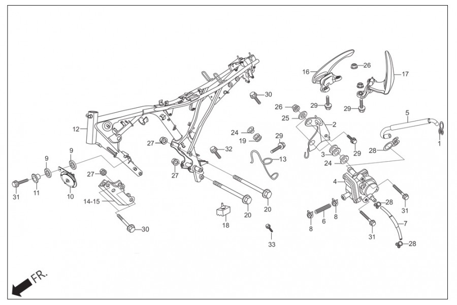 HERO THRİLLER BRAKET MOTOR BAGLANTI