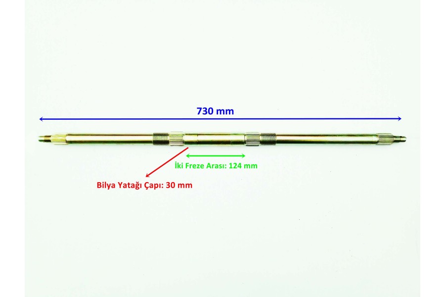 ASYA ATV 110 IBX ARKA AKS 730 mm BİLYA YATAĞI 30 mm