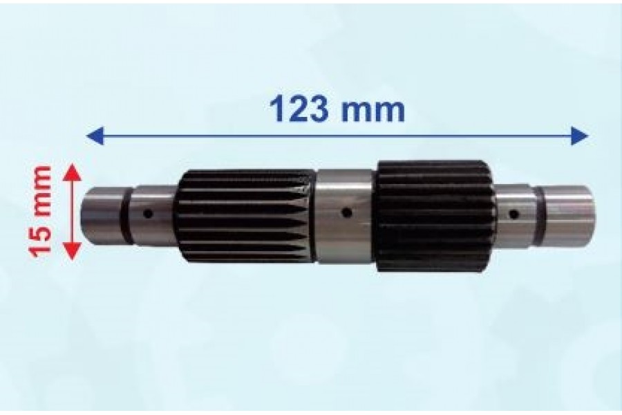 ATV APACHİ ŞANZIMAN MİLİ 2 FREZELİ 123-15 mm ÖM