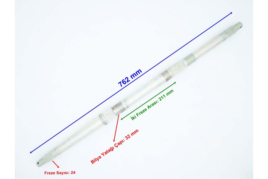 ATV ASYA TOROS 150 AKS 762 mm TEK YİVLİ BİLYA YATAĞI 32 mm ÖM