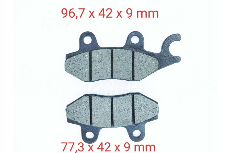 ATV FREN DİSK BALATASI FA197 A KALİTE 9 mm ÇENGELLİ GOLD