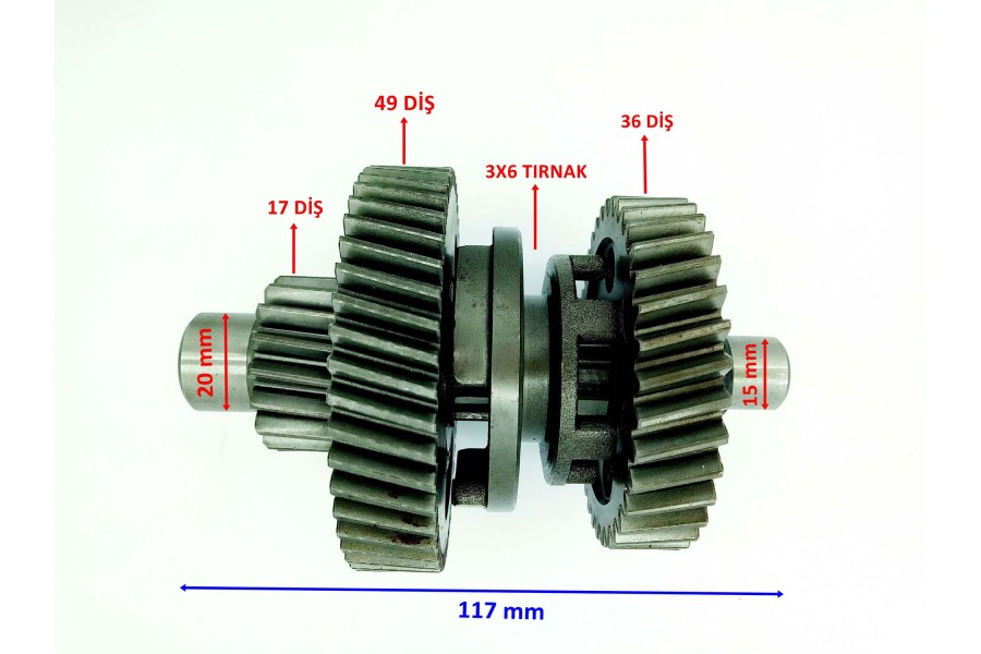 ATV HSK-X CAZADOR ŞANZIMAN GERİ VİTES YÖN DİŞLİ SETİ