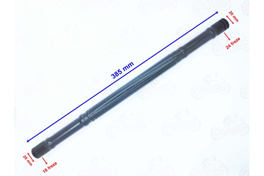 ATV JUMBO 700 ARKA AKS DİFRANSİYELLİ 385 mm 18-24 FREZE ÖM