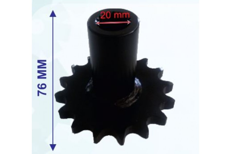 ATV KANUNİ ÖN DİŞLİ 530-16T İÇ 20 mm UZUNLUK 76 mm TM ÖM