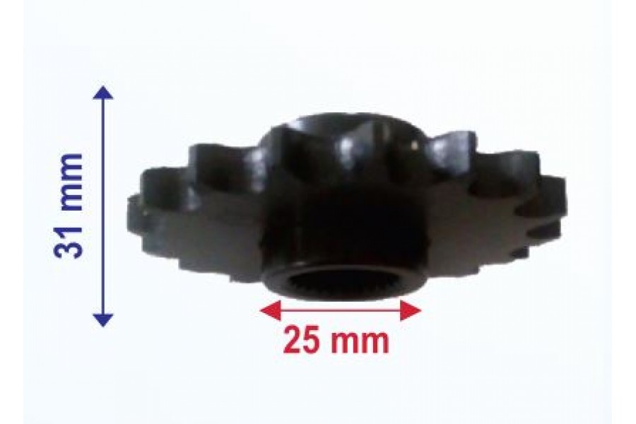 ATV KANUNİ ÖN DİŞLİ 530-17T İÇ 25 mm UZUNLUK 31 mm M ÖM