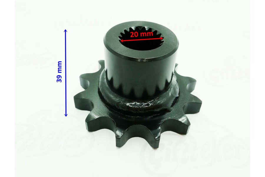 ATV ÖN DİŞLİ 530-12T İÇ 20 mm UZUNLUK 39mm TM ÖM