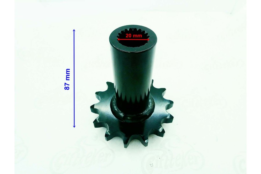 ATV ÖN DİŞLİ 530-14T İÇ 20 mm UZUNLUK 87 mm TM ÖM