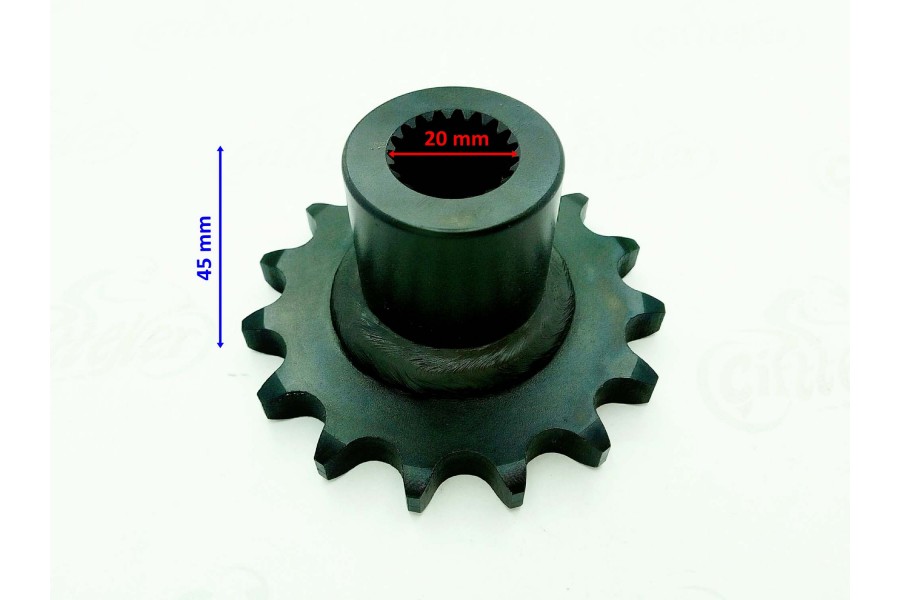 ATV ÖN DİŞLİ 530-15T İÇ 20 mm 45 mm TM ÖM