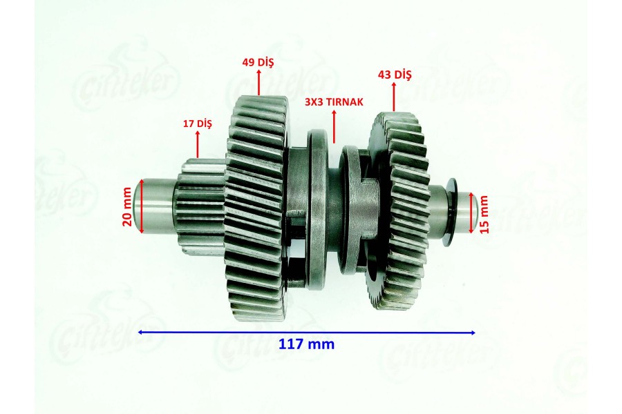 ATV TERRALENDER LX200 YÖN DİŞLİ SETİ ORJ