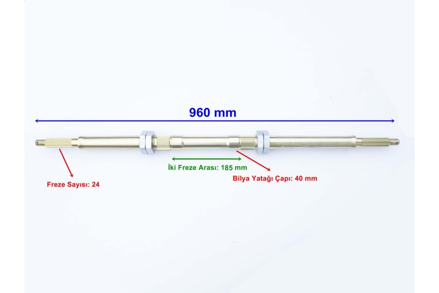 ATV TGB 325 AKS 960 mm BİLYA YATAĞI 40 mm 4 SOMUNLU ÖM