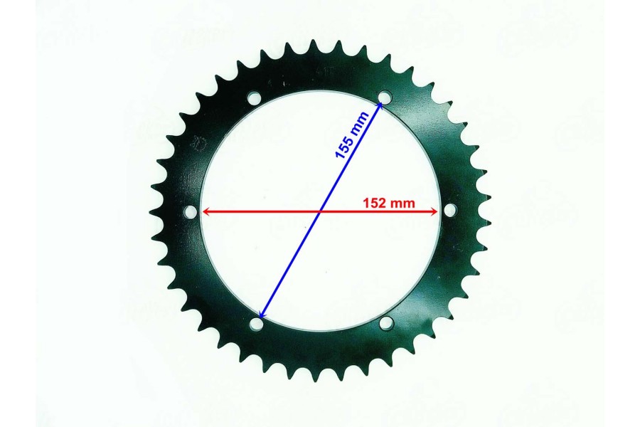 ATV YUKİ J-MAL JUMBO 400 ARKA DİŞLİ 525-41T İÇ 152 mm 6 DELİKLİ ÖM