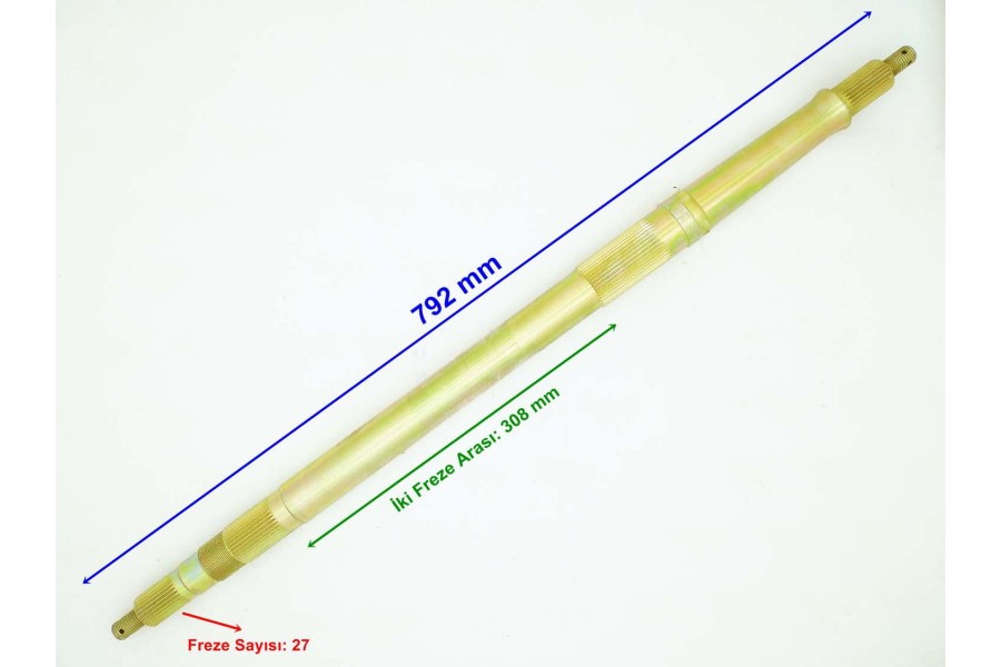 ATV YUKİ LEOPAR 250 AKS DİFRANSİYELLİ 792 mm ÖM