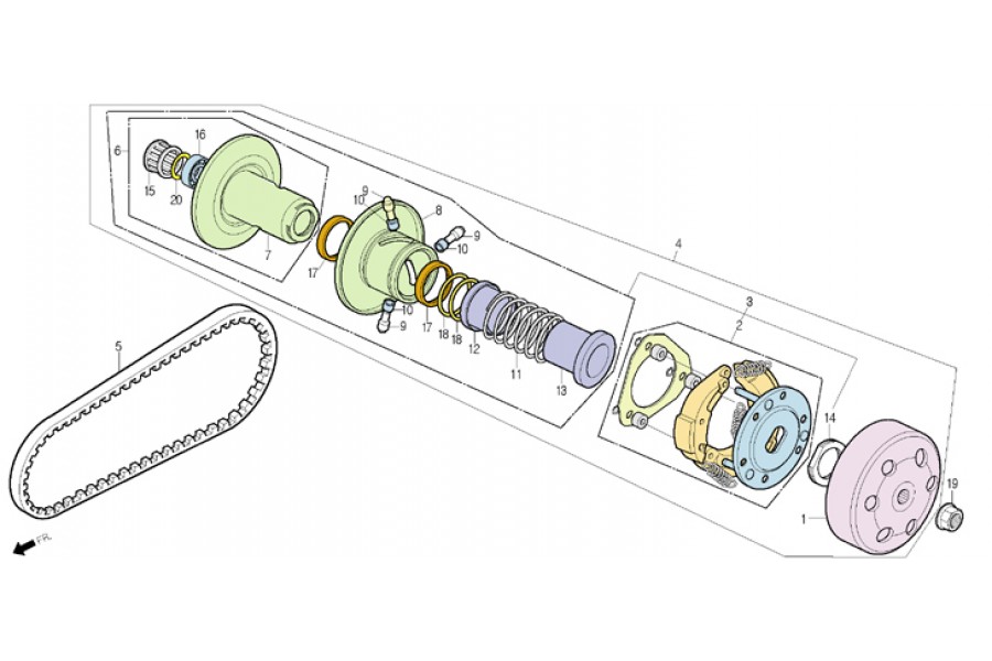 DAELİM SN 125 TAMBUR KOMPLE