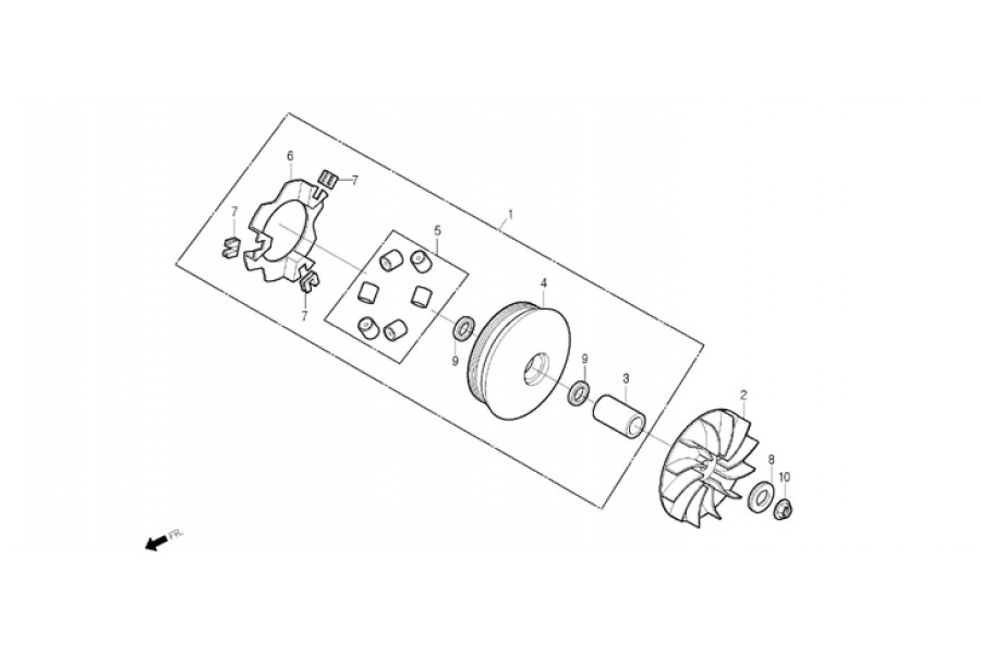 DAELİM SN 125 VARYATOR FAN