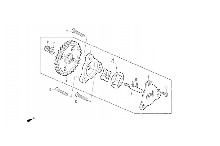 DAELİM SN 125 YAG POMPASI KOMPLE