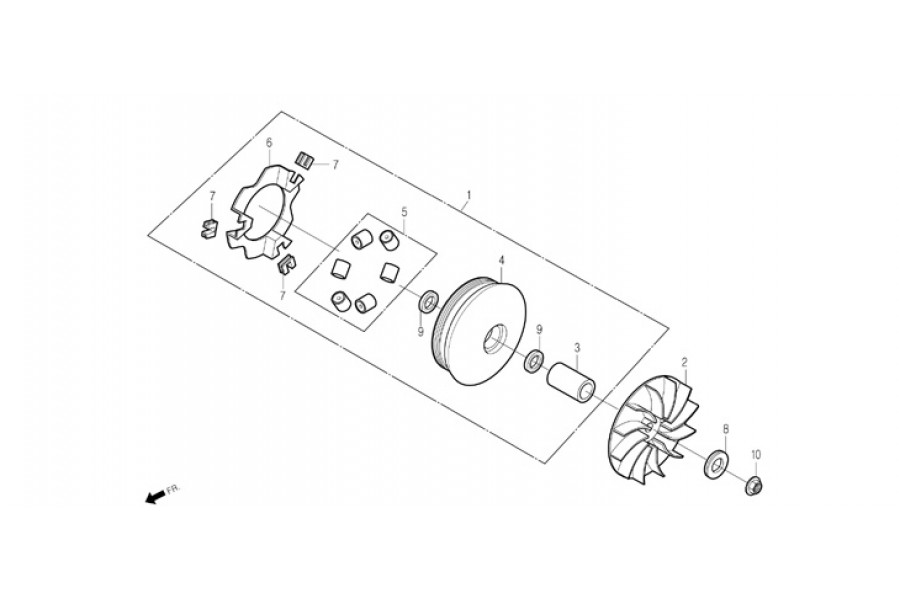 DAELİM SQ 125 VARYATOR FAN