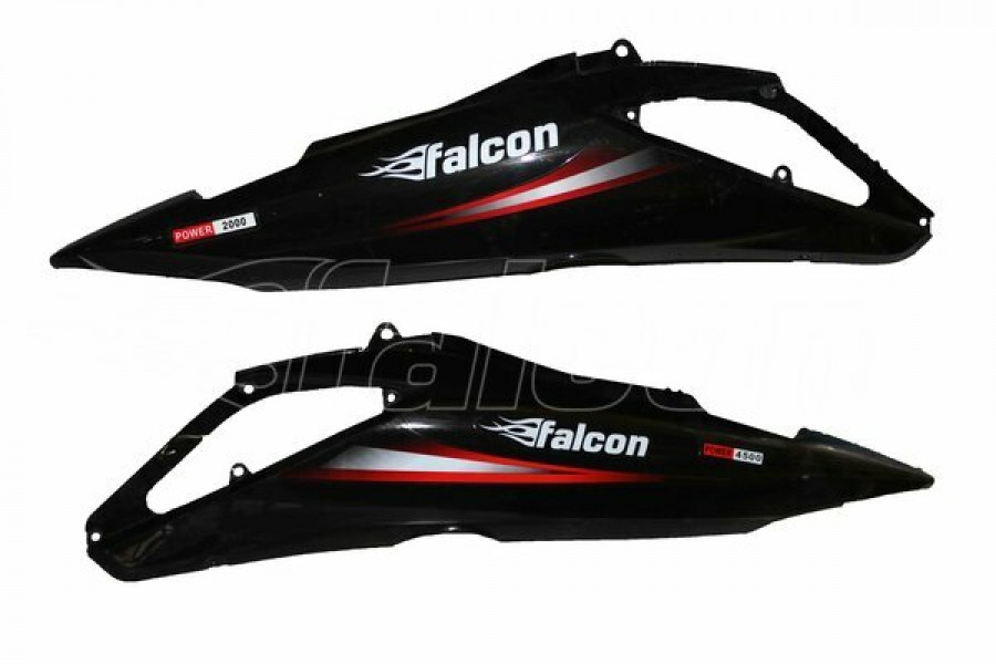 FALCON POWER 2000 ARKA KARENAJ SAĞ-SOL TAKIM SİYAH