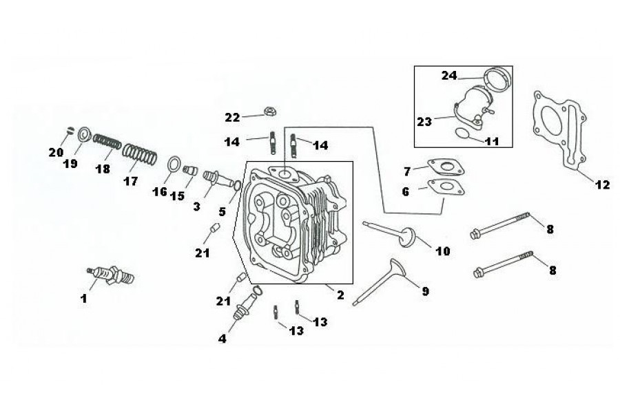 HAOJİN HJ125T-2G SILINDIR KAPAK