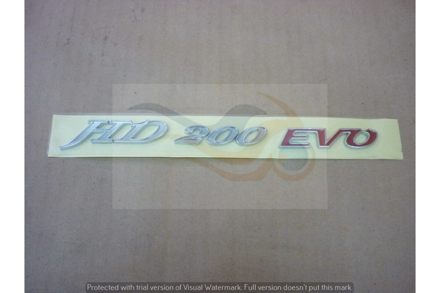 HD 200 CARB LOGO STICKER SOL