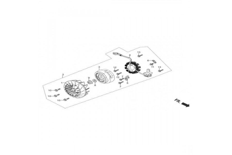 HERO DUET 110 FI ALTERNATOR KOMPLE