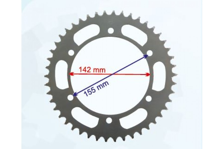 HYOSUNG GT250R ARKA DİŞLİ 520-46T İÇ 142 mm 6 DELİKLİ IND ÖM