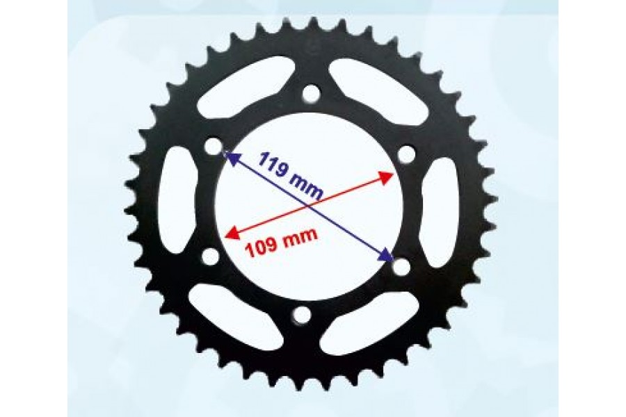 KAWASAKİ NİNJA ARKA DİŞLİ 520-42T İÇ 110 mm 6 DELİKLİ IND ÖM