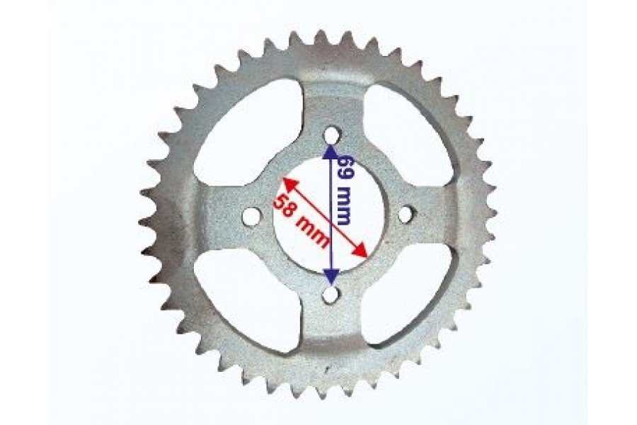 KUBA 150 KUBA-9 ARKA DİŞLİ 428-42T İÇ 58 mm ÇANAKLI ÖM