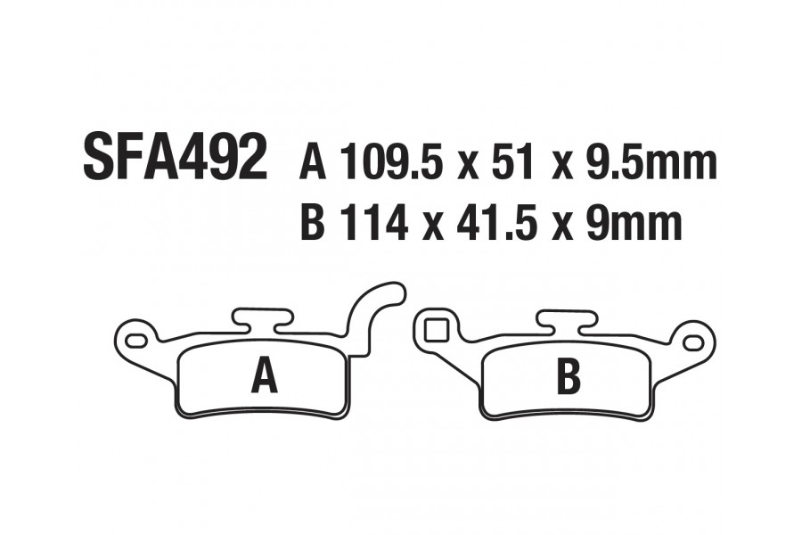 ÖN FREN DİSK BALATASI SFA492 İTH BWS 125 XENTER 150